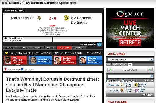 "Am Ende wurde es nochmal eng!" schreibt goal.com, titelt aber erleichtert "Geschafft!"