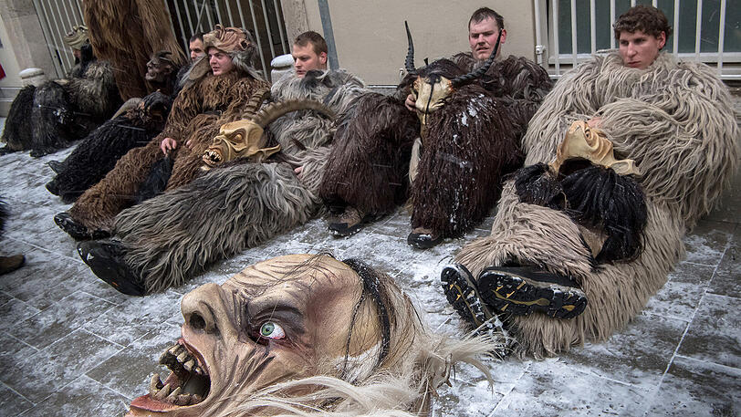 Eine Traditon: Der Krampuslauf in der Münchner Innenstadt. Die Bilder vom Sonntag.