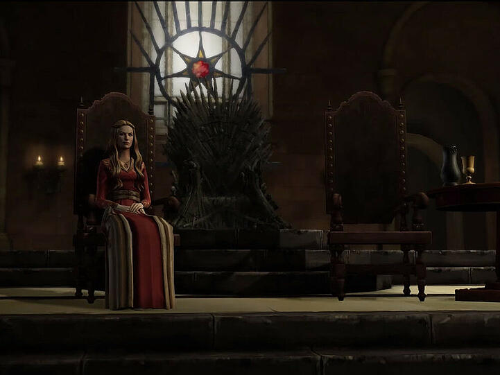 Im "Game of Thrones"-Spiel von Telltale Games werden auch bekannte Charaktere aus der Serie auftauchen, so wie hier zum Beispiel Cersei Lannister (Lena Headey)