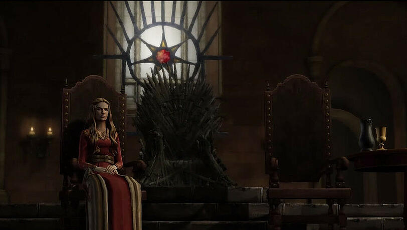 Im "Game of Thrones"-Spiel von Telltale Games werden auch bekannte Charaktere aus der Serie auftauchen, so wie hier zum Beispiel Cersei Lannister (Lena Headey) Im "Game of Thrones"-Spiel von Telltale Games werden auch bekannte Charaktere aus der Serie auftauchen, so wie hier zum Beispiel Cersei Lannister (Lena Headey)