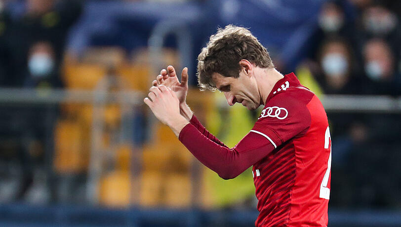 "Eine außerplanmäßige Niederlage", sagt der frustrierte Thomas Müller nach der 0:1-Niederlage in der Champions League bei Villarreal.