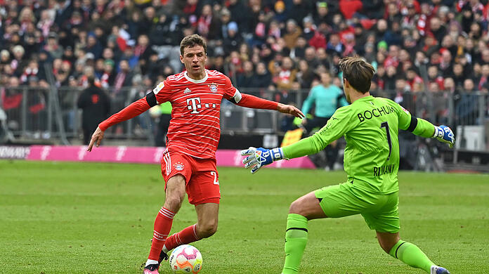 Thomas Müller spielte nur eine Halbzeit gegen den VfL Bochum.