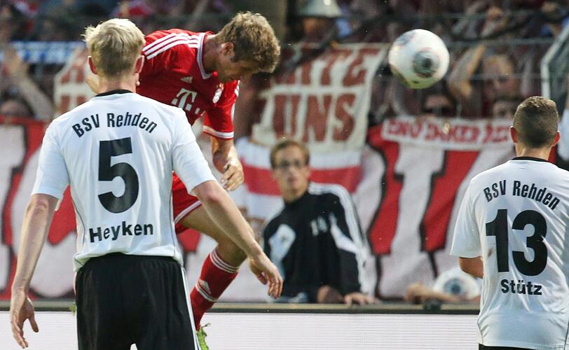 Die Bayern gewinnen souverän gegen den Regionaligisten. Die Bilder vom Spiel