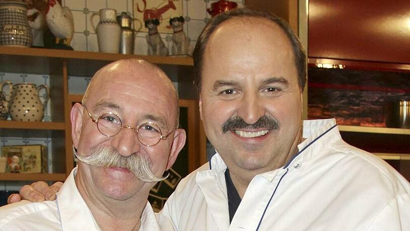 Horst Lichter und Johann Lafer bei einer TV-Aufzeichnung Horst Lichter und Johann Lafer bei einer TV-Aufzeichnung