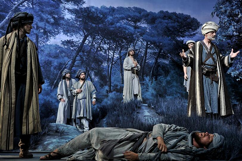 Szenen aus "Joseph und seine Brüder" in Oberammergau.