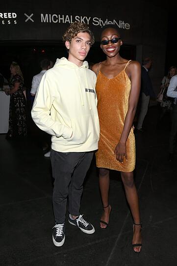 Elias Becker mit GNTM-Siegerin Toni Dreher-Adenuga