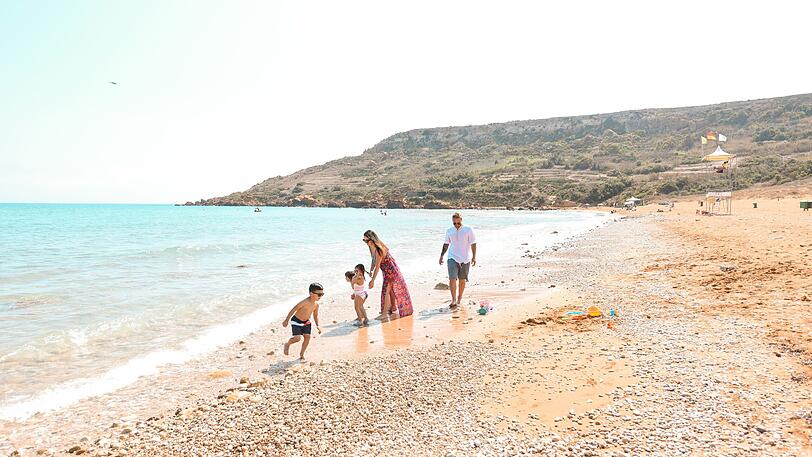 Familie am Strand
