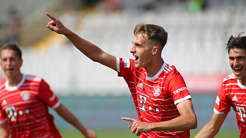 Justin Janitzek erzielte das 1:0 für den FC Bayern II, am Ende sollte es dennoch nicht für den Sieg reichen.