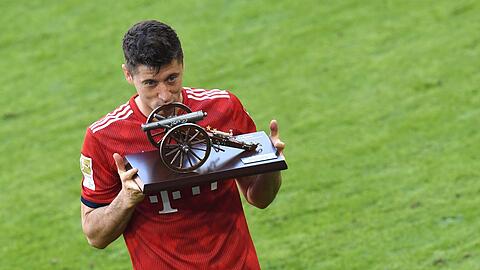 Robert Lewandowski kann sich am Samstag die Torjägerkanone sichern.