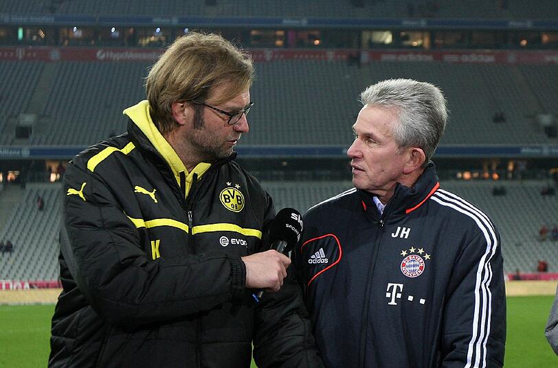 Jürgen Klopp im gemeinsamen Interview mit Jupp Heynckes
