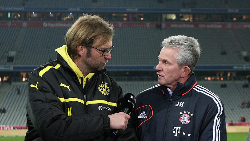 Jürgen Klopp im gemeinsamen Interview mit Jupp Heynckes Jürgen Klopp im gemeinsamen Interview mit Jupp Heynckes