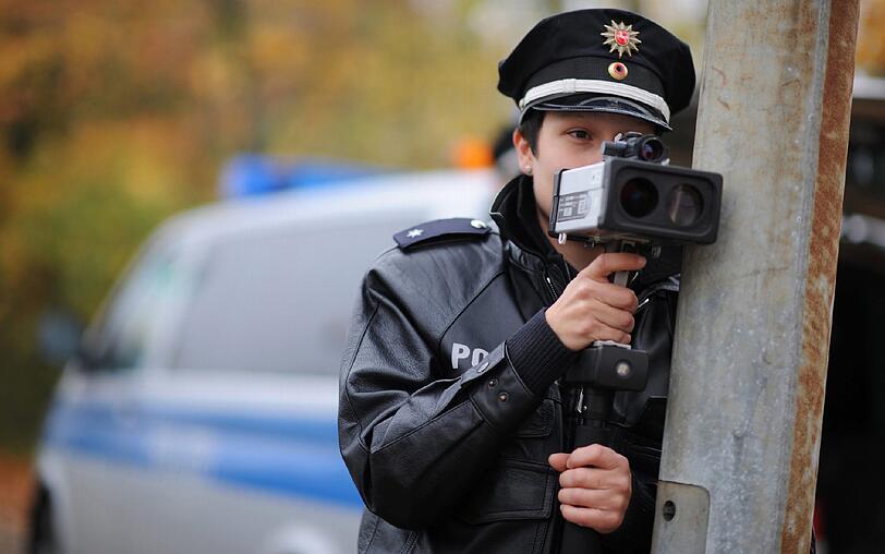 Geschwindigkeitskontrolle per Laser: Künftige verjähren die Punkte getrennt.