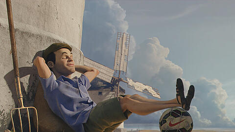 Spaniens Superstar Andrés Iniesta hat eine gute Zeit - zumindest in der extralangen Version von Nikes aktuellem Werbespot