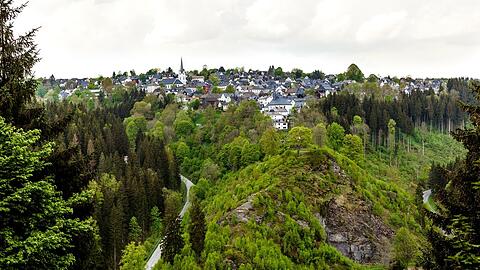 Blick auf das fränkische Städtchen Nordhalben.