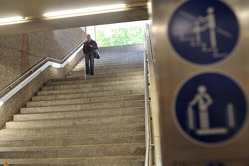 In diesem U-Bahn-Verteilergeschoss begann die Hatz auf den Jugendlichen.