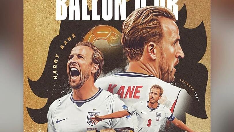 Prinz William gratuliert Harry Kane zum Gewinn des Ballon d'Or. Prinz William gratuliert Harry Kane zum Gewinn des Ballon d'Or.