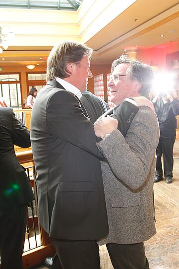 Was macht denn Radio-Gong-Chef Georg Dingler da mit Elmar Wepper?