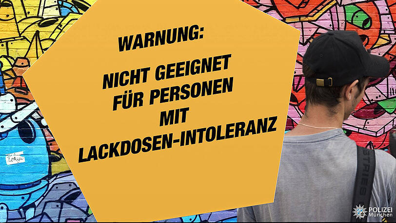 Mehr oder weniger lustiges Wortspiel der Münchner Polizei am Montag. Mehr oder weniger lustiges Wortspiel der Münchner Polizei am Montag.
