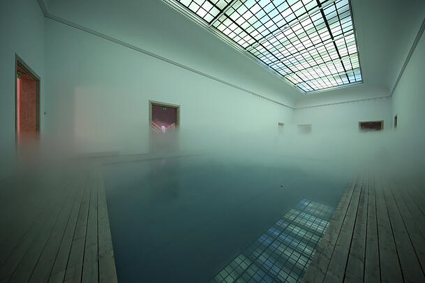 Haus der Kunst: Fujiko Nakaya "Nebel Leben" vom 8.4. bis 31.7.22

Foto Sigi Müller