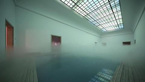 Haus der Kunst: Fujiko Nakaya "Nebel Leben" vom 8.4. bis 31.7.22

Foto Sigi Müller