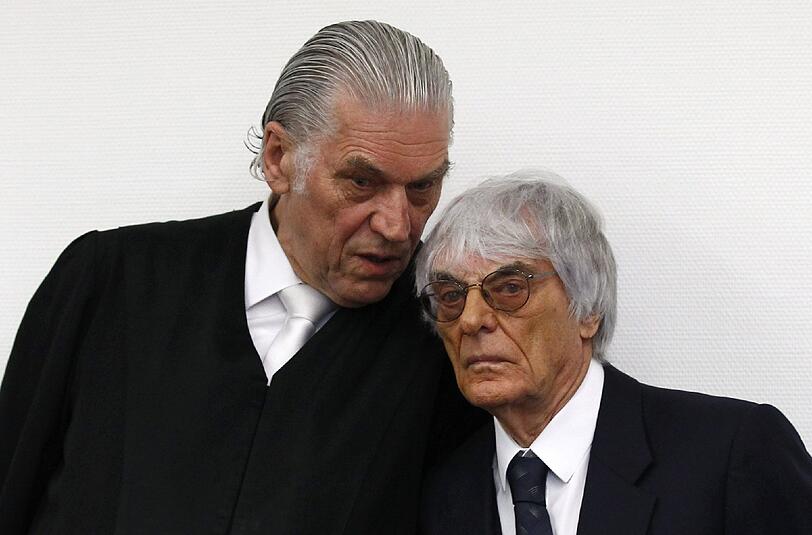 Bernie Ecclestone spricht am Mittwoch mit seinem Anwalt Sven Thomas.