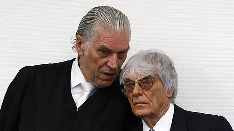 Bernie Ecclestone spricht am Mittwoch mit seinem Anwalt Sven Thomas.