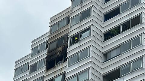 Spuren des Brandes.
