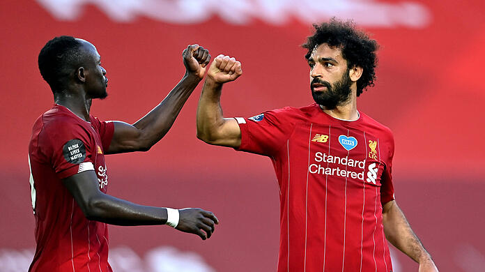 Gehören zu den gefährlichsten Offensivspielern der Welt: Sadio Mané (l.) und Mohamed Salah