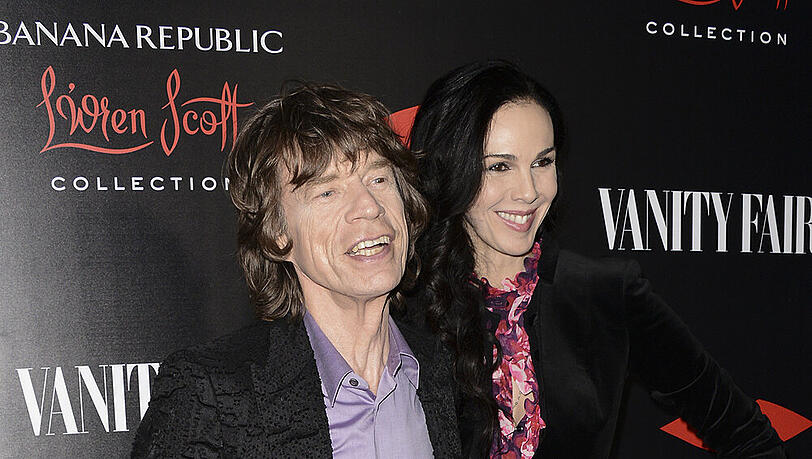 Mick Jagger und seine verstorbene Freundin L'Wren Scott Mick Jagger und seine verstorbene Freundin L'Wren Scott