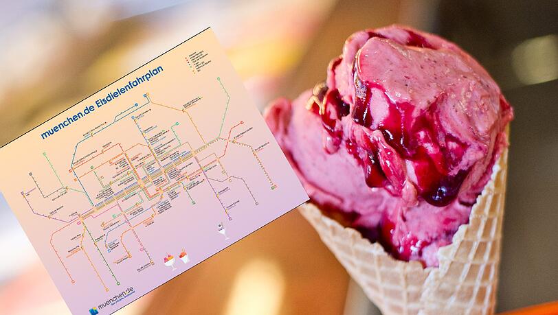 Der Eisdielenfahrplan von muenchen.de zeigt, mit welcher S- oder U-Bahn man zu welcher bekannten Eisdiele gelangt. Der Eisdielenfahrplan von muenchen.de zeigt, mit welcher S- oder U-Bahn man zu welcher bekannten Eisdiele gelangt.