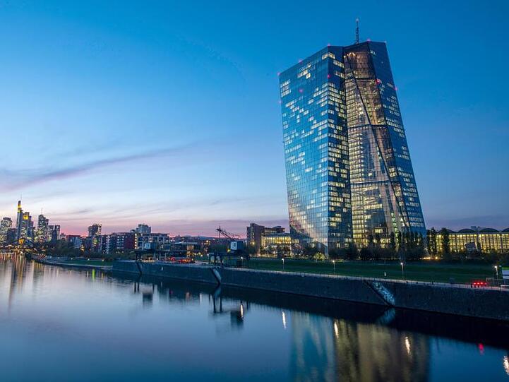 Das EZB-Hochhaus im Frankfurter Ostend.