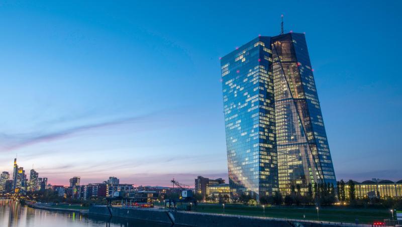 Das EZB-Hochhaus im Frankfurter Ostend.
