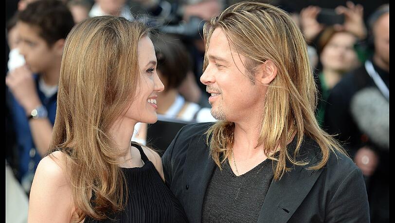 Stark und strahlend: Angelina Jolie und Brad Pitt. Stark und strahlend: Angelina Jolie und Brad Pitt.