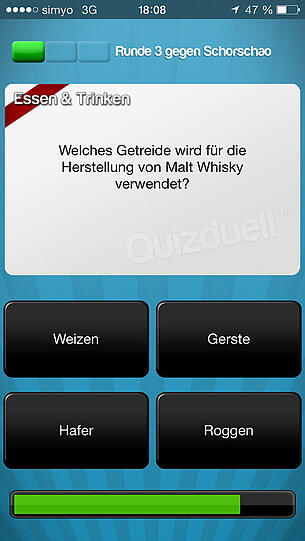 Die Antwort ist: Gerste
