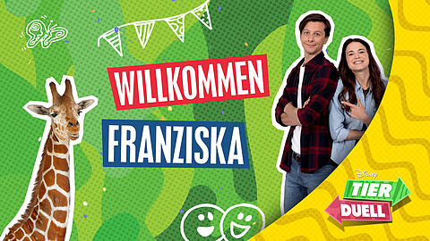 AZ-Gewinnerin Franzi traf die Disney Channel Moderatoren Patricia und Jojo im Tierpark Hellabrunn.