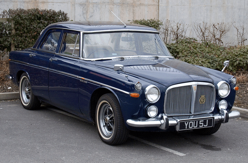 ROVER: Jahrelang traditionsreichster britischer Autobauer (hier der Rover P5). Wird später dann von BMW übernommen. 2005 folgt die Insolvenz. Rechte liegen seit 2008 beim indischen Autohersteller Tata Motors.
