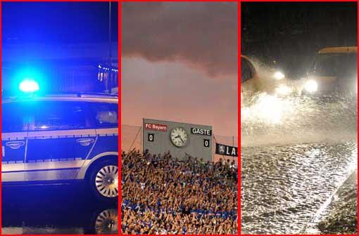 Heftige Unwetter über München, Bayern und dem Rest Deutschlands. Hier gibt's die Bilder