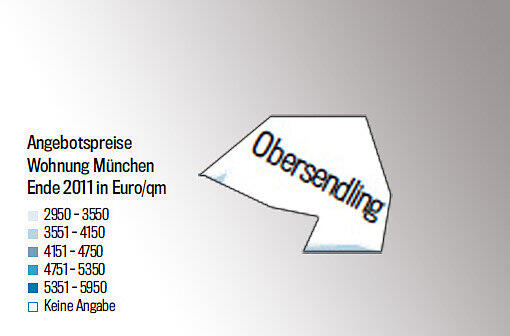 Die Quadratmeterpreise in den Stadtvierteln. Je dunkler das blau, desto teurer die Wohnungen. Alles unter 4000 Euro ist heute günstig. Checken Sie Ihr Viertel. Einfach weiterklicken!