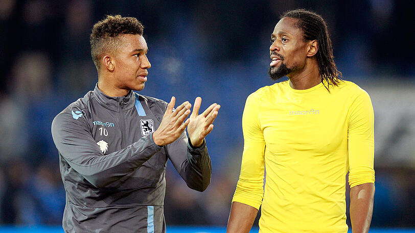 Vor dem Heimspiel gegen den VfL Bochum angeschlagen: Felix Uduokhai (l.) und Abdouaye Ba, Verteidiger-Duo des TSV 1860.