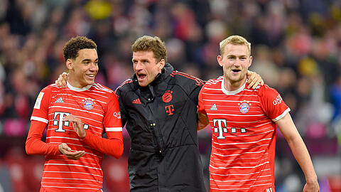 Die Hinrunde gibt dem Bayern-Kader um Jamal Musiala, Thomas Müller und Matthijs de Ligt Recht.