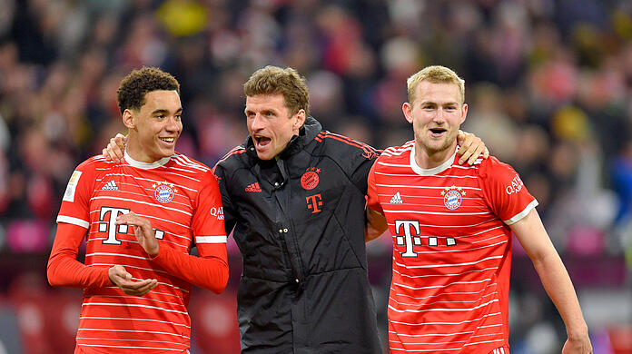 Die Hinrunde gibt dem Bayern-Kader um Jamal Musiala, Thomas Müller und Matthijs de Ligt Recht.