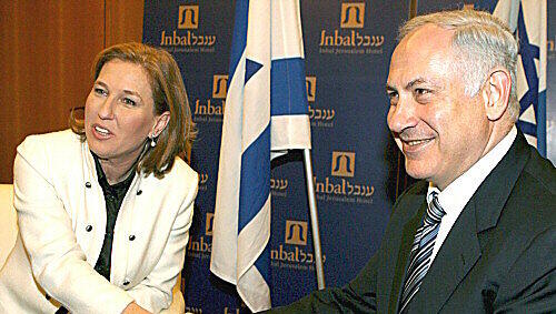 Livni (l.) und Netanjahu bei ihrem ersten Treffen Livni (l.) und Netanjahu bei ihrem ersten Treffen