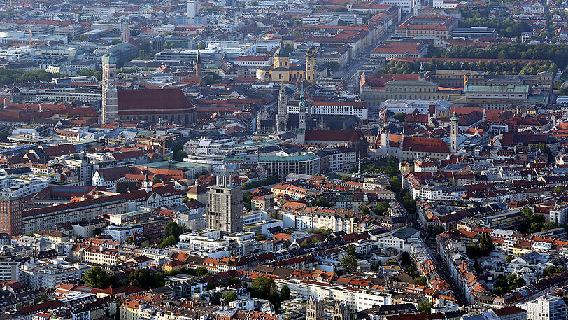 München von oben Luftaufnahme Sigi