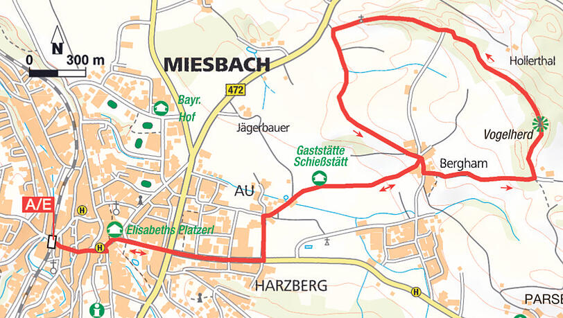 Die Wanderroute im Detail. Die Wanderroute im Detail.