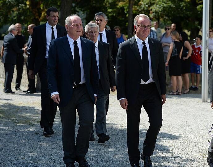 Uli Hoeneß(l.) mit Karl-Heinz Rummenigge