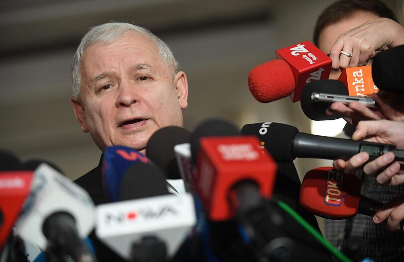 Der Vorsitzenden der regierenden Partei Recht und Gerechtigkeit (PiS), Jaroslaw Kaczynski.