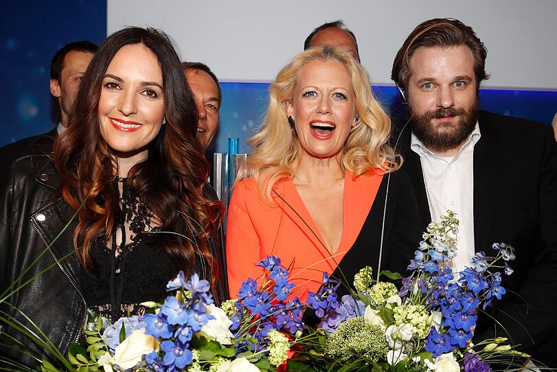 Johanna Klum, Barbara Schoeneberger und Erik Range (Gronkh)
