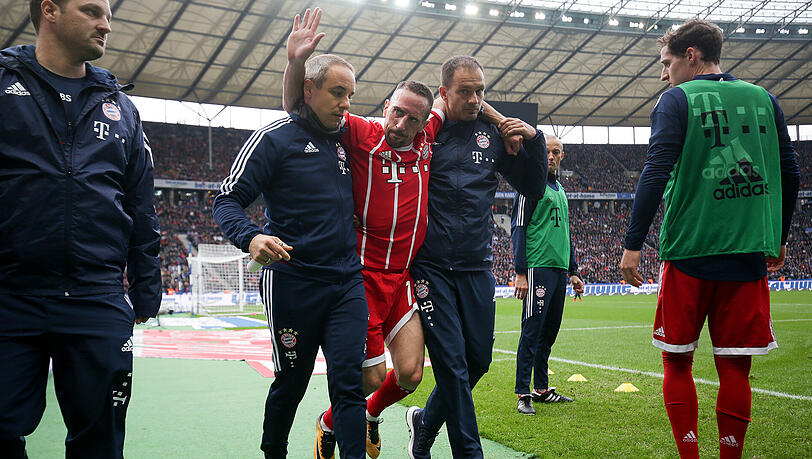 Franck Ribéry verletzt sich im Spiel des FC Bayern gegen Hertha BSC: Die Bilder.