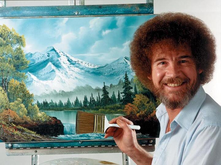 Bob Ross starb am 4. Juli 1995 an Krebs. Er hinterließ 30.000 Bilder.