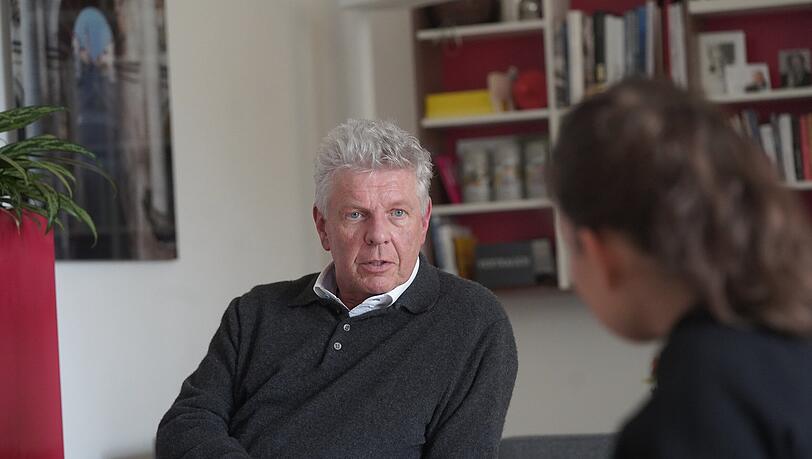 OB Dieter Reiter im Interview mit Rathausreporterin Christina Hertel.